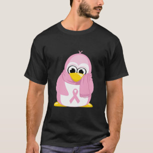 Borstkanker Roze Penguin T-shirt