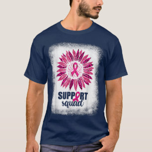 Borstkanker Shirten voor vrouwen, steunplein zonne T-shirt