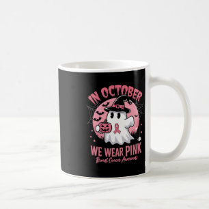 Borstkanker Shirten Vrouwen Halloween Oktober Draa Koffiemok