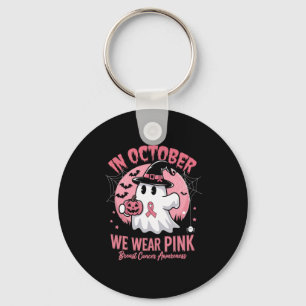 Borstkanker Shirten Vrouwen Halloween Oktober Draa Sleutelhanger