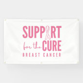 borstkanker steun genezen Banner Outdoor Sign (Horizontaal)