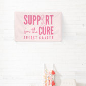borstkanker steun genezen roze banner groot teken (Insitu)