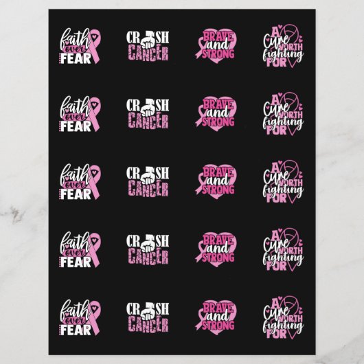 Borstkanker Stickers (Voorkant)