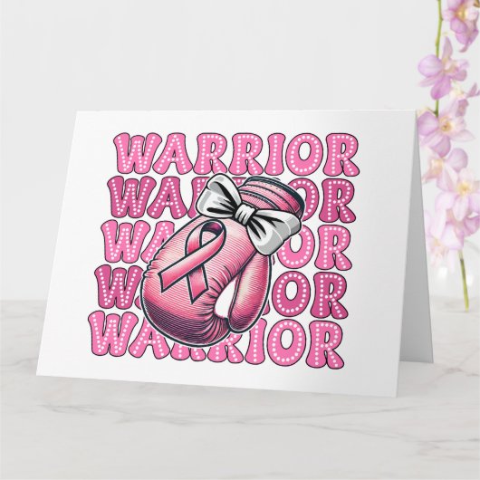 Borstkanker Strijder Bewustzijnskaart Kaart (Orchidee)