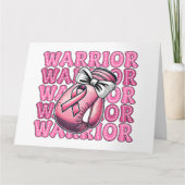Borstkanker Strijder Bewustzijnskaart Kaart (Voorkant)