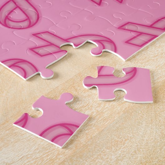 Borstkanker Super Hero Legpuzzel (Zijkant)