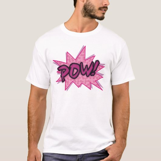 Borstkanker Superheld T-shirt (Voorkant)