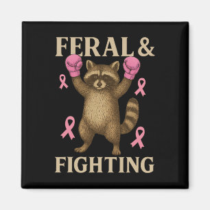 Borstkanker Support Squad Feral en Fighter Fun Magneet