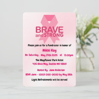 Borstkanker Support Team Pink Ribbon Personalisere Kaart