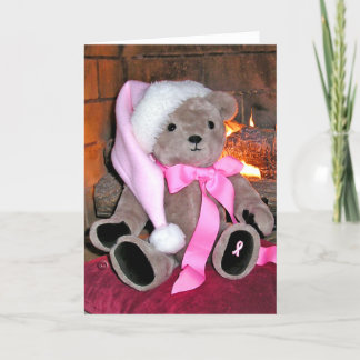 Borstkanker teddybeer Wenskaart Feestdagen Kaart