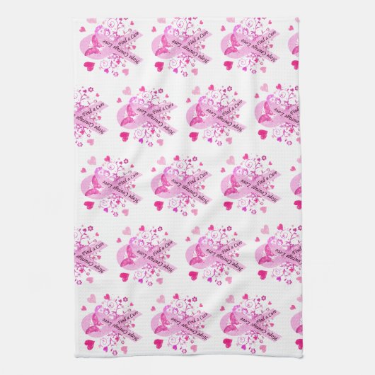 Borstkanker Theedoek (Verticaal)