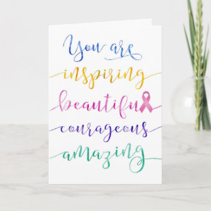 Borstkanker - Vergeet niet wie je bent Feestdagen Kaart