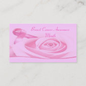 Borstkanker Visitekaartje (Achterkant)