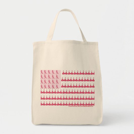 Borstkanker vlag Laatste shirt Tote Bag (Voorkant)
