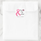 Borstkanker voor mijn tante ronde sticker (Tas)