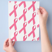 Borstkanker voorlichtingsbrochure met lint flyer (Hand)