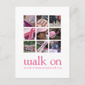 Borstkanker Walk Bedankt Post Kaart (Voorkant)