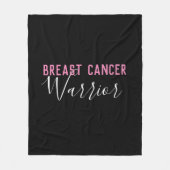 Borstkanker Warrior Fleece Deken (Voorkant)