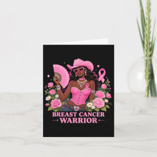 Borstkanker Warrior Pink Cowgirl Support Squad W Kaart