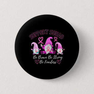 Borstkanker Warrior Support Squad Roze lint voor Ronde Button 5,7 Cm