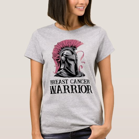 Borstkanker Warrior T-shirt (Voorkant)