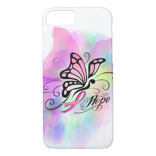 Borstkanker waterverf ontwerp telefoonhoesje Case-Mate iPhone case (Achterkant)