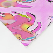 Borstkanker Waterverf Roze lintlint Fleece Deken (Hoek)
