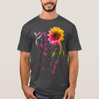 Borstkanker - Zonnebloem - Vogelvogel T-shirt