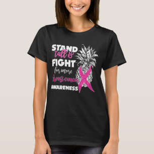 borstkankerbewustzijn ananas stand hoog t-shirt