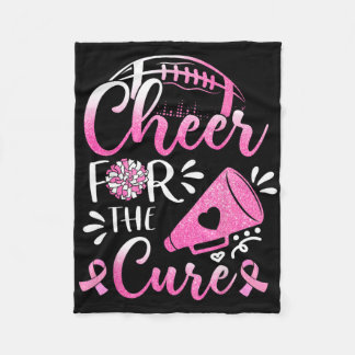 Borstkankerbewustzijn bij vrouwen Cheer For The Cu Fleece Deken