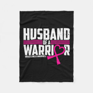 Borstkankerbewustzijn echtgenoot van Warrior Pink Fleece Deken
