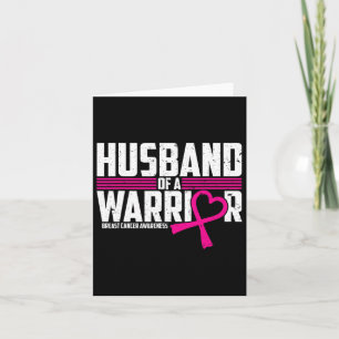 Borstkankerbewustzijn echtgenoot van Warrior Pink Kaart