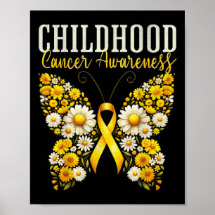 Borstkankerbewustzijn Gouden Vlinder Krijger Poster