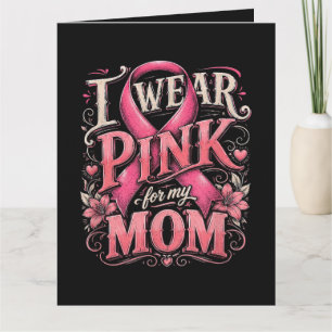 Borstkankerbewustzijn Ik draag Roze voor mijn Moed Kaart