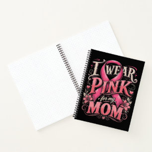 Borstkankerbewustzijn Ik Draag Roze Voor Mijn Moed Notitieboek