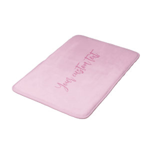Borstkankerbewustzijn maand roze aangepast script badmat