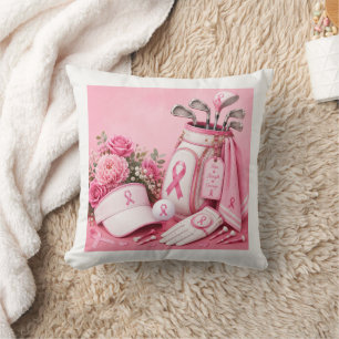 Borstkankerbewustzijn met Roze Lint Kussen