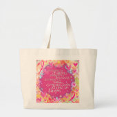 Borstkankerbewustzijn Roze Inspirivity Canvas tas (Voorkant)