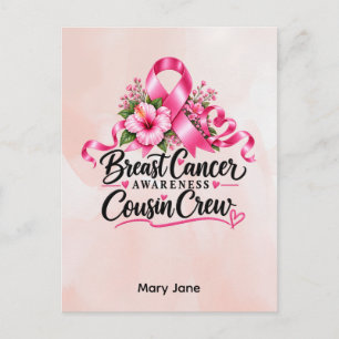 Borstkankerbewustzijn Roze Lint Briefkaart
