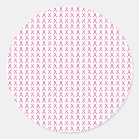 Borstkankerbewustzijn Sticker roze linten (Voorkant)