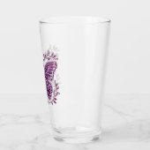 Borstkankerbewustzijn vlinder bloemgrens glas (Links)