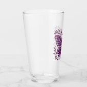 Borstkankerbewustzijn vlinder bloemgrens glas (Rechts)