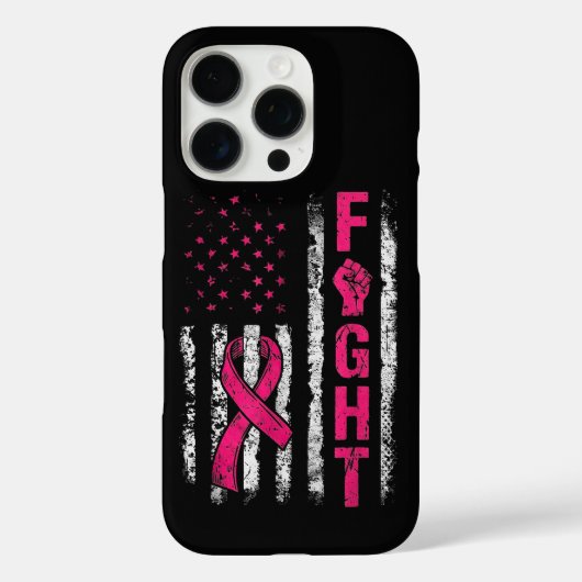 Borstkankerbewustzijn VS-vlag Case-Mate iPhone Case (Achterkant)