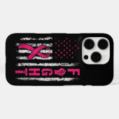 Borstkankerbewustzijn VS-vlag Case-Mate iPhone Case (Achterkant (horizontaal))
