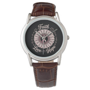 Borstkankerbewustzijnsmaand geloof hoop genezing horloge