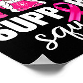 Borstkankerbewustzijnsprogramma Shirt voor vrouwen Poster (Hoek)