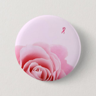 Borstkankerlint en Roze Rozen Leggings Ronde Button 5,7 Cm