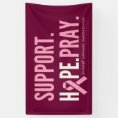 borstkankersteun hoop bidden Banner Groot Teken (Verticaal)