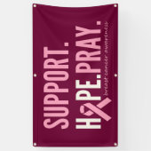 borstkankersteun hoop bidden Banner Outdoor (Verticaal)