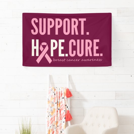 borstkankersteun hoop genezen Banner Grote Teken (Insitu)